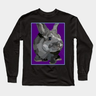 Black and Grey Bunny Rabbit Long Sleeve T-Shirt